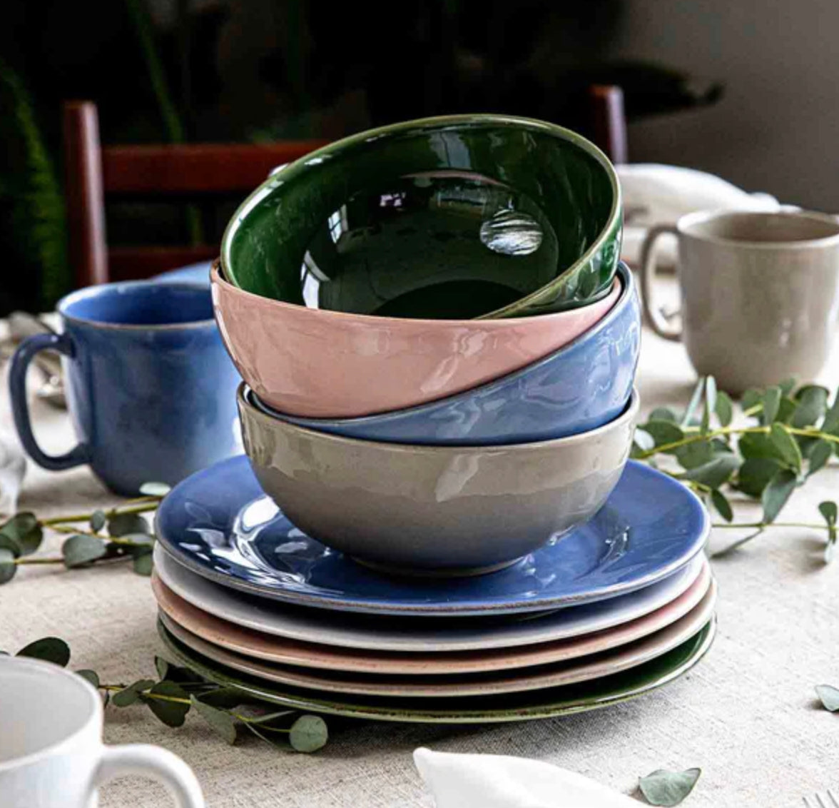 Juliska Puro Cereal/Ice Cream Bowl - Basil Dinnerware Juliska