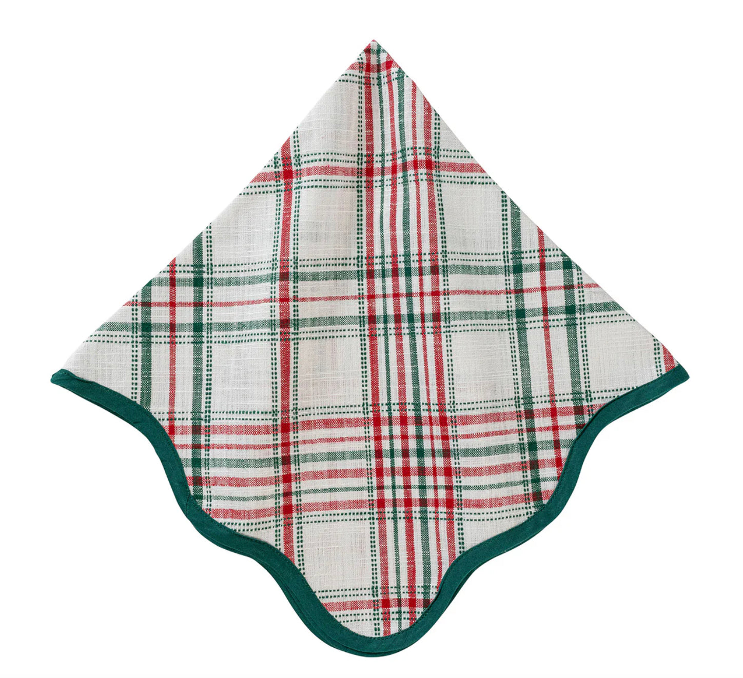 Merry Tartan Holiday Plaid Napkin Linens and placemats Juliska