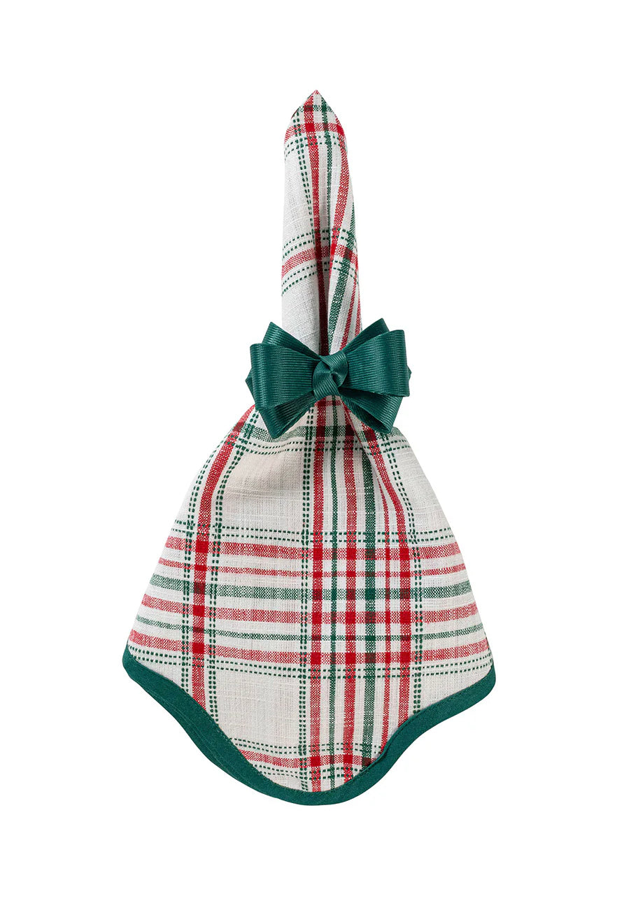 Merry Tartan Holiday Plaid Napkin Linens and placemats Juliska