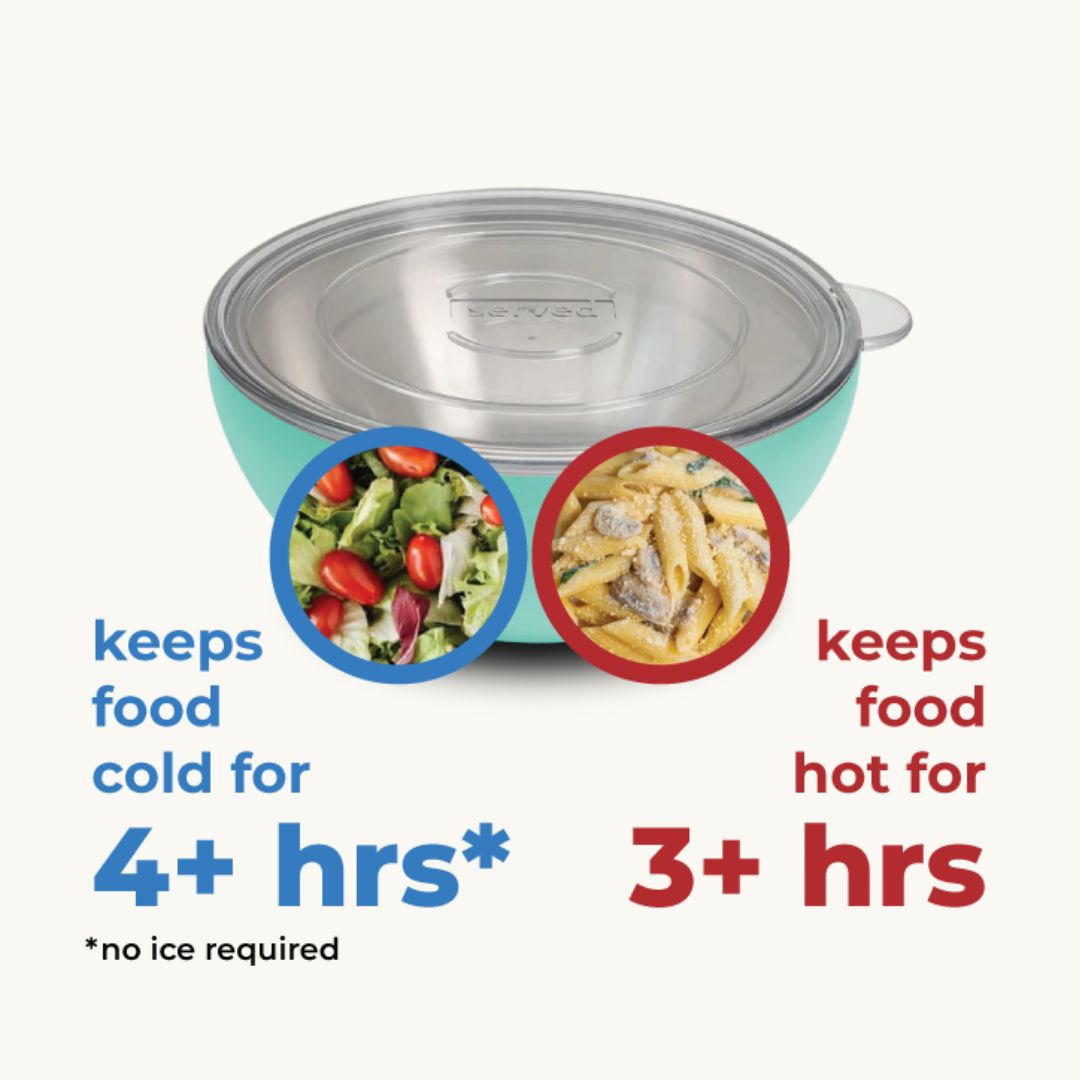 Vacuum-Insulated 3-Quart Serving Bowl in Bone served