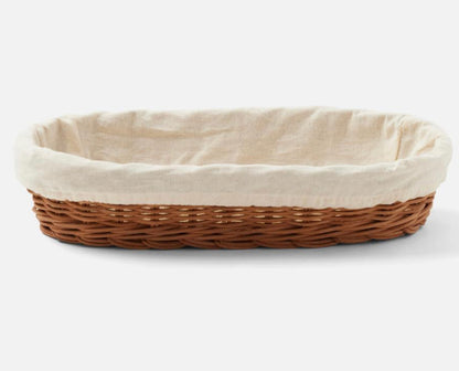 Rattan Bread Basket Serveware Blue Pheasant