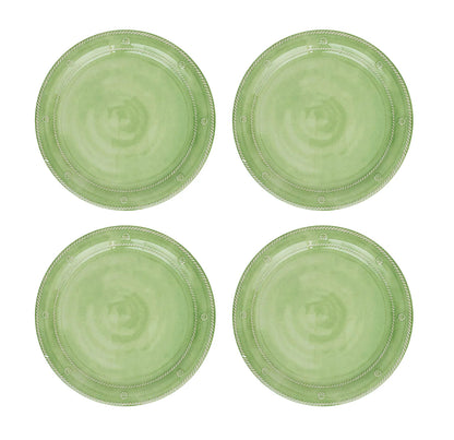 Juliska Melamine Berry & Thread 11" Dinner Plate Set/4 - Ocean or Seagrass Dinnerware Juliska