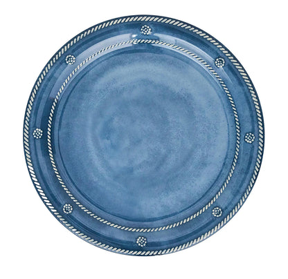 Juliska Melamine Berry & Thread 11" Dinner Plate Set/4 - Ocean or Seagrass Dinnerware Juliska