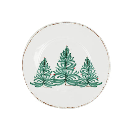 Vietri Melamine Lastra Holiday Salad Plate Dinnerware VIETRI