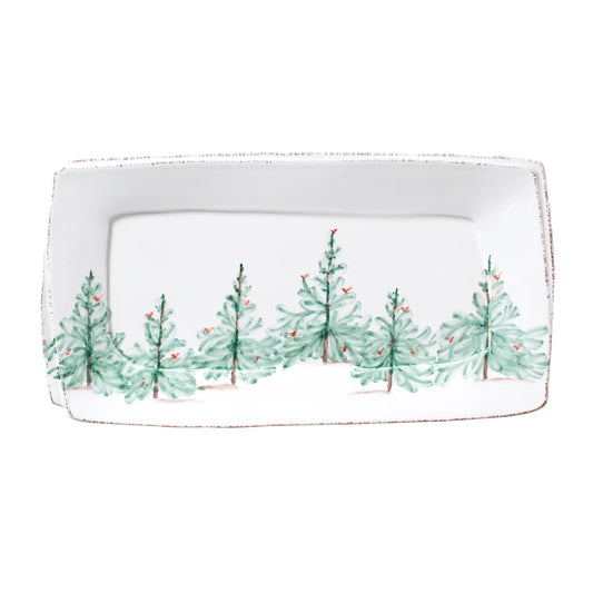 Vietri Melamine Lastra Holiday Rectangular Platter Serveware VIETRI