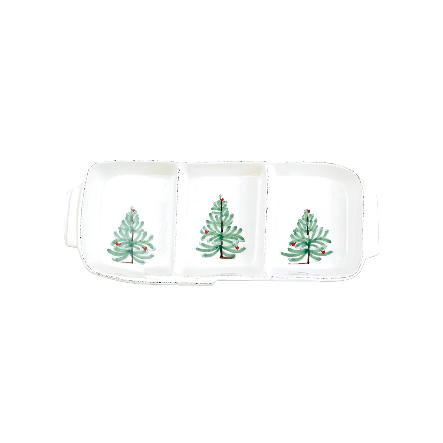 Vietri Lastra Holiday Small Three Part Server Serveware VIETRI