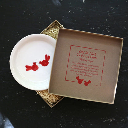 Vietri Old St. Nick Ti Penso Plate Dinnerware VIETRI