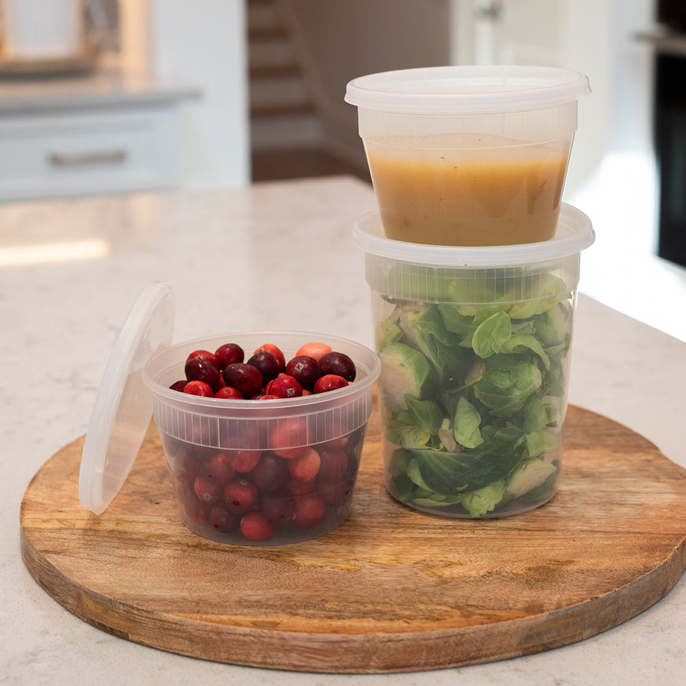 Clear Plastic Containers (set of 5)