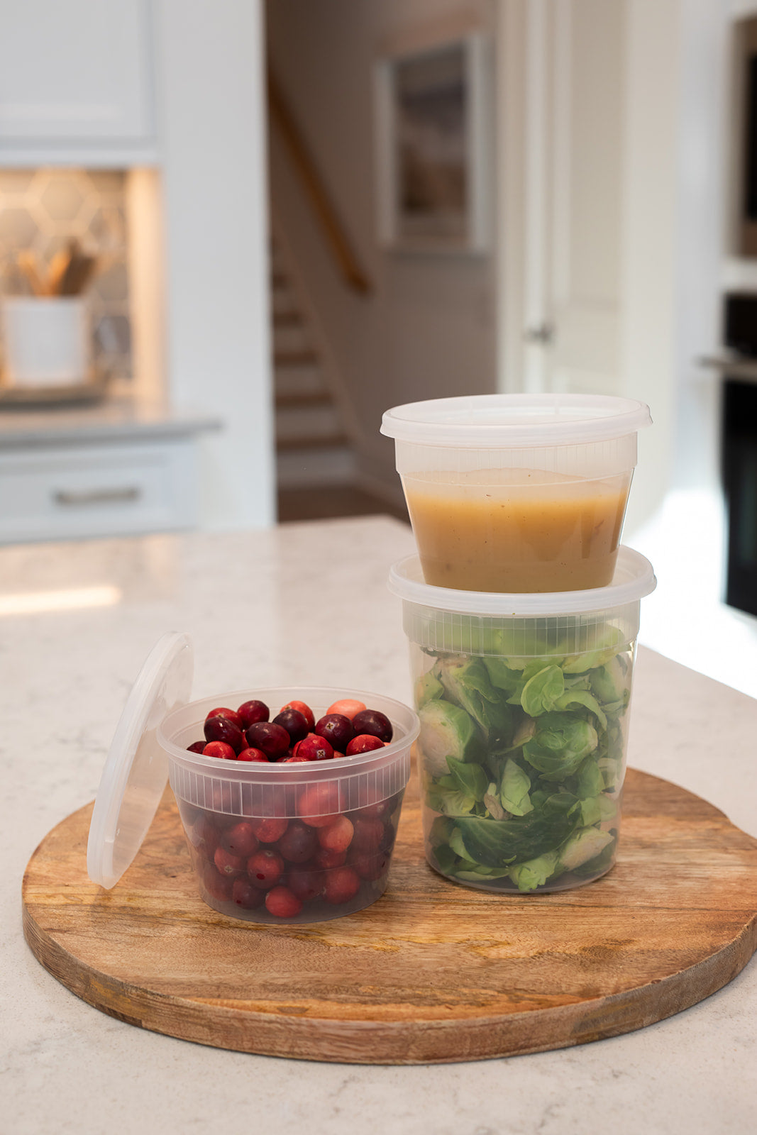 Clear Plastic Containers (set of 5)