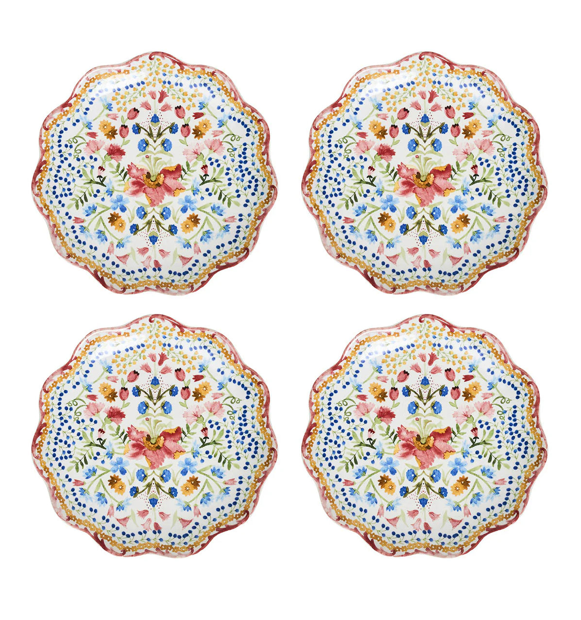 Juliska Sofia Side/Cocktail Plates Set of 4 Dinnerware Juliska