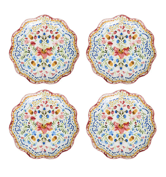 Juliska Sofia Side/Cocktail Plates Set of 4 Dinnerware Juliska