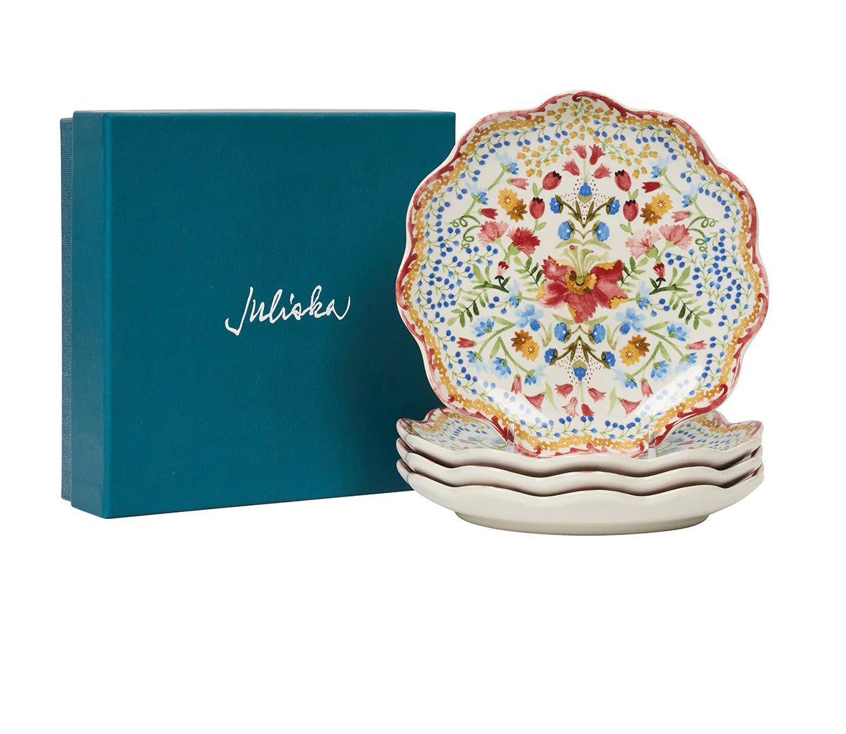 Juliska Sofia Side/Cocktail Plates Set of 4 Dinnerware Juliska