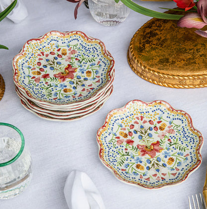 Juliska Sofia Side/Cocktail Plates Set of 4 Dinnerware Juliska