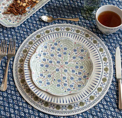 Juliska Sitio Stripe Dinner Plate - Delft Blue Juliska