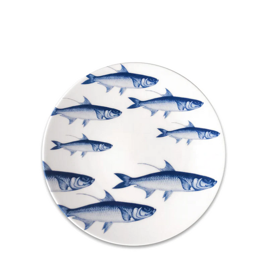 School of Fish Coupe Salad Plate  Caskata