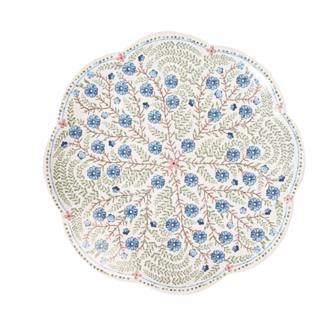 Juliska Villa Seville Scalloped Dessert/Salad Plate - Chambray Dinnerware Juliska
