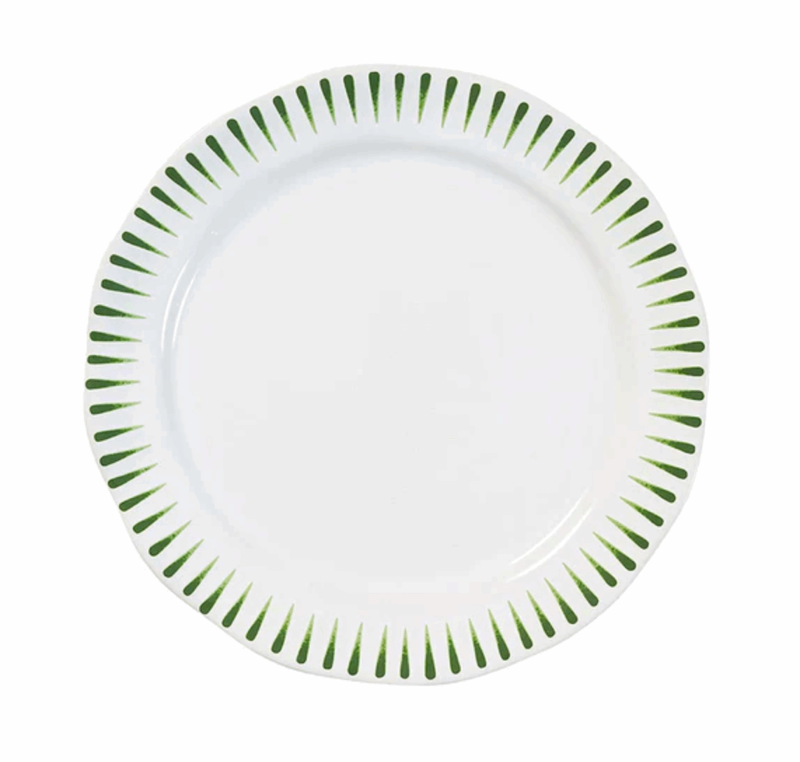 Juliska Sitio Stripe Dessert/Salad Plate - Basil Dinnerware Juliska