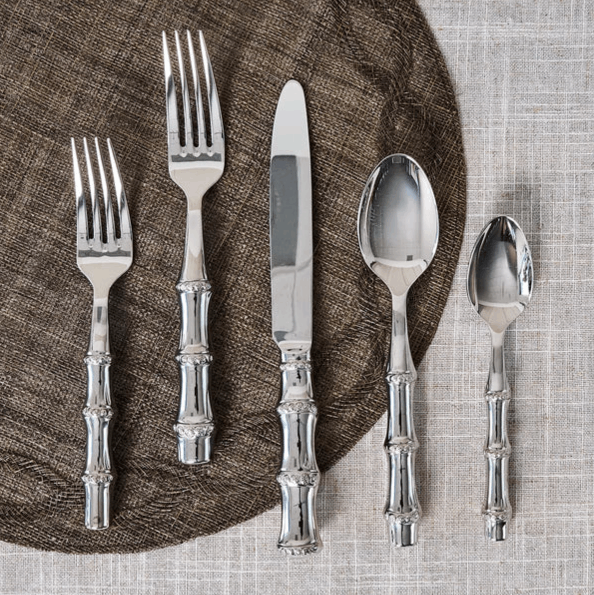 Juliska Bamboo 5pc Place Setting - Polished Tableware Juliska