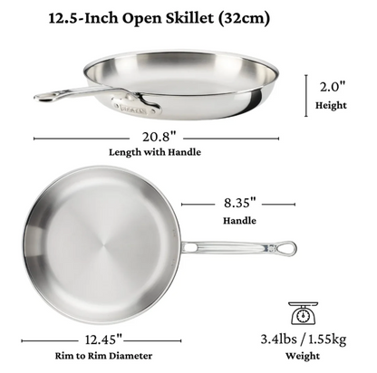 Hestan ProBond Luxe Stainless Steel Skillet Cookware Hestan