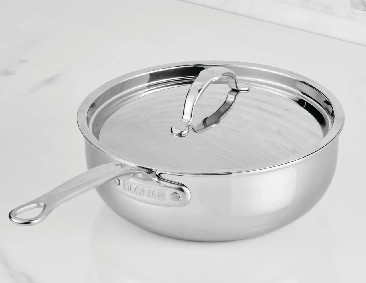 Hestan Polished Clad Stainless Steel Essential Pans with Lid - 3.5qt Hestan