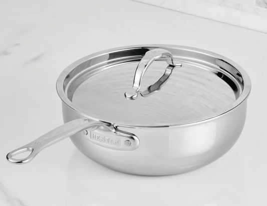 Hestan Polished Clad Stainless Steel Essential Pans with Lid - 3.5qt Hestan
