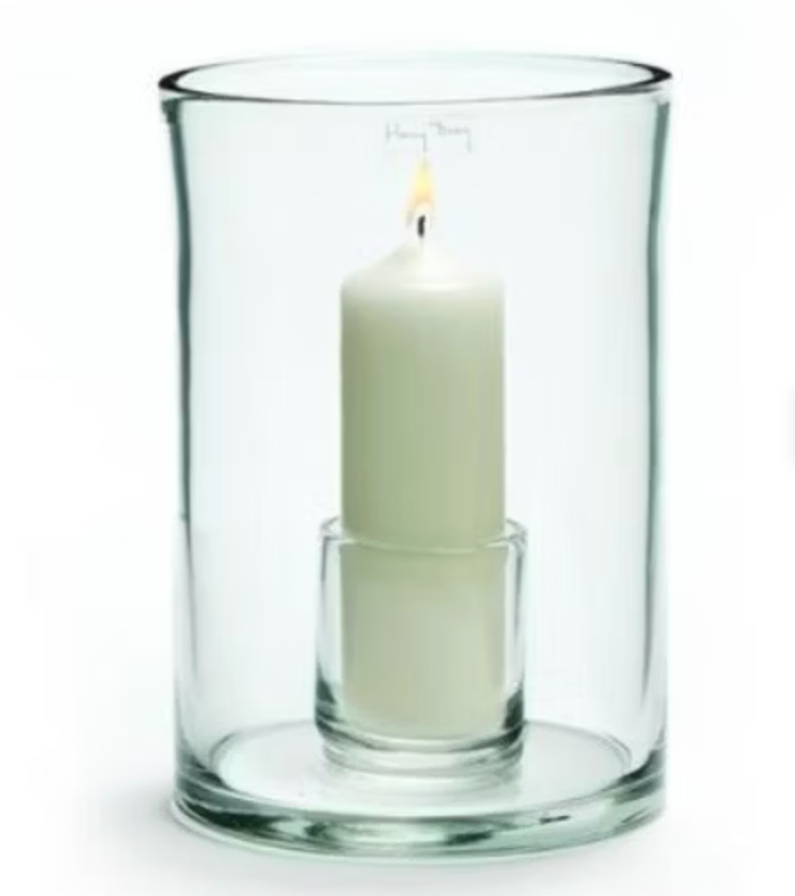 Henry Dean Tournon Clear Hurricane Vase Vase Henry Dean