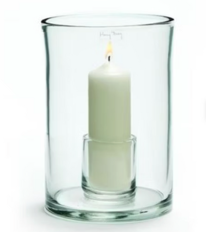 Henry Dean Tournon Clear Hurricane Vase Vase Henry Dean