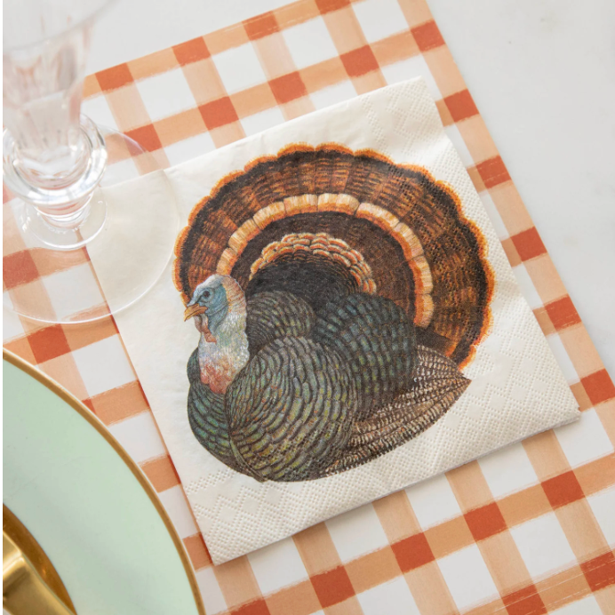 Hester and Cook Heritage Turkey Cocktail Napkin - Pack of 20