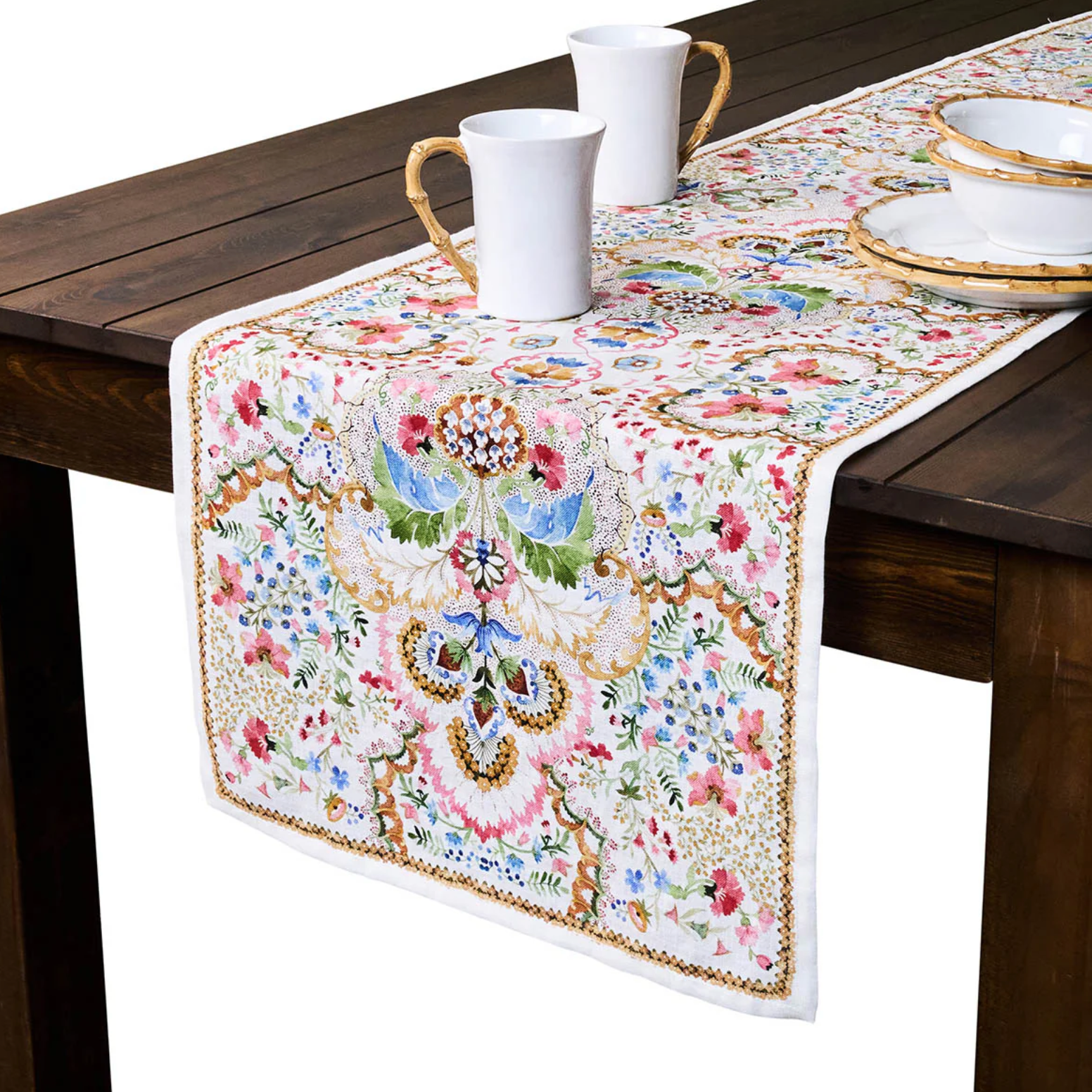 Juliska Sofia Table Runner (18" x 90"): ­Multi Table Runner Juliska