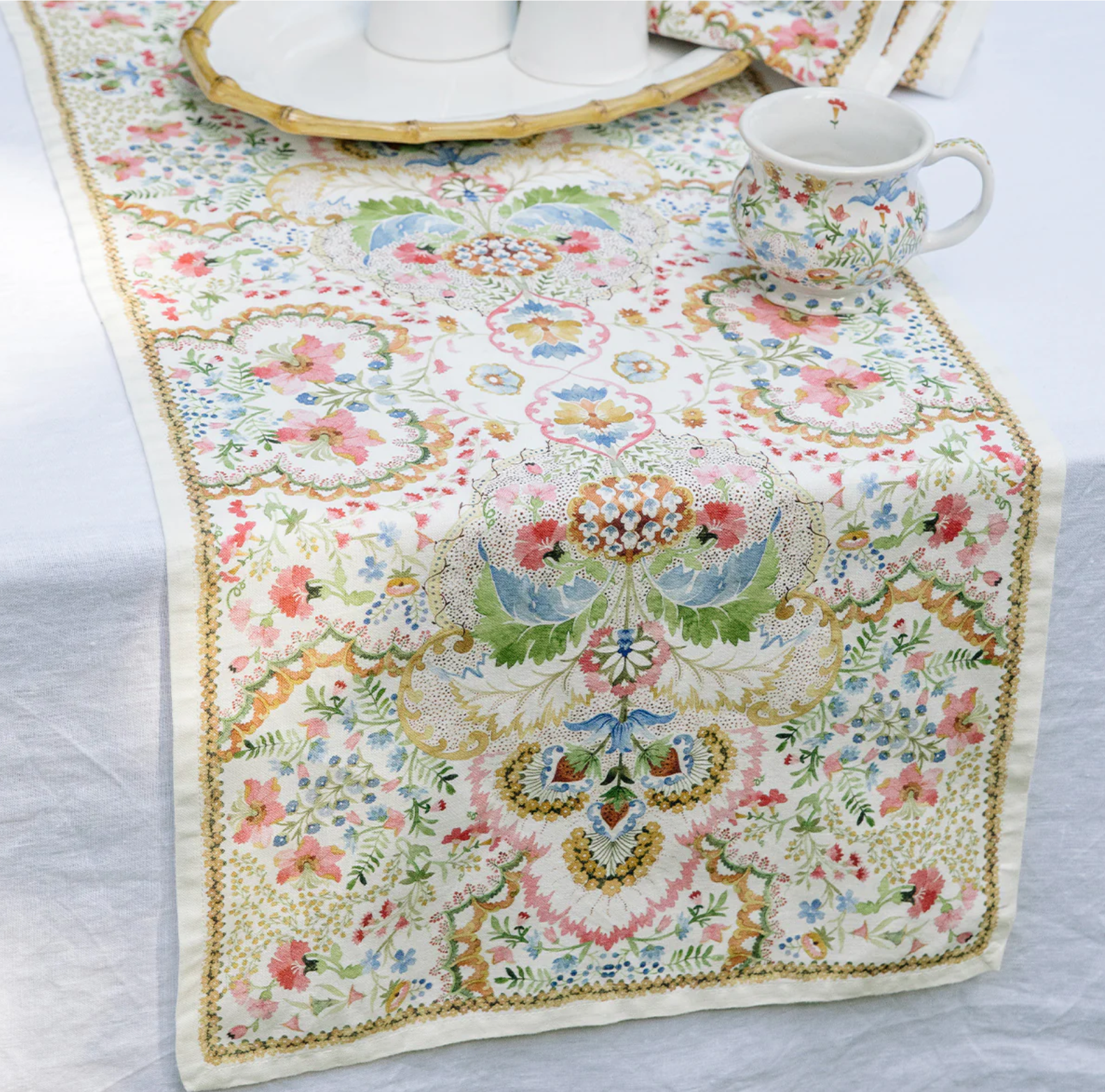 Juliska Sofia Table Runner (18" x 90"): ­Multi Table Runner Juliska