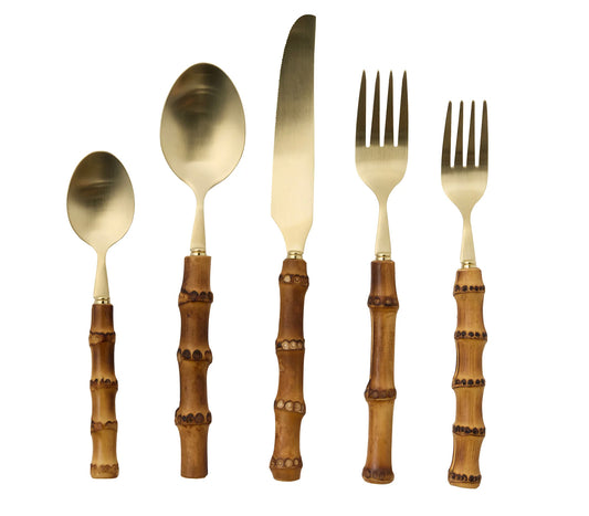 Zoya Bamboo 5pc Place Setting Tableware Blue Pheasant