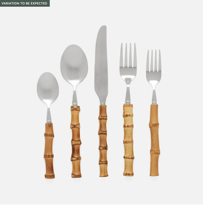 Zoya Bamboo 5pc Place Setting Tableware Blue Pheasant
