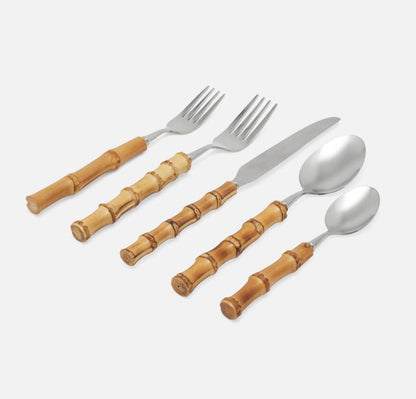 Zoya Bamboo 5pc Place Setting Tableware Blue Pheasant