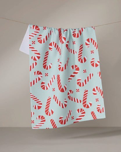 Peppermint Twist Tea Towel Geometry