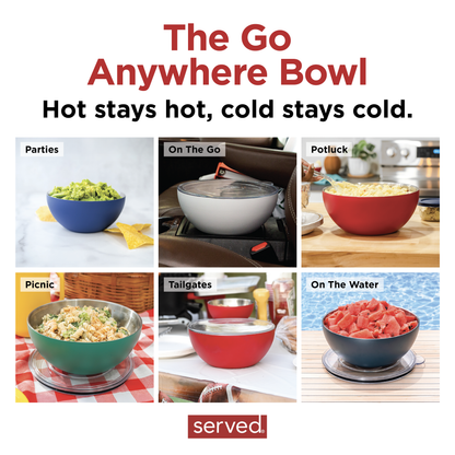 Vacuum-Insulated 3-Quart Serving Bowl in Bone served