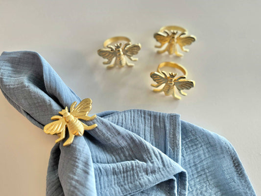 Bee Napkin Rings (Set of 4) Napkin Rings Dot and Army