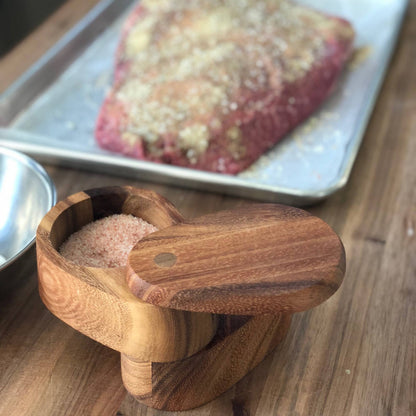 Ironwood Appalachian Salt Cellar, Acacia, Fox Run Brands