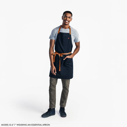 The Essential Kitchen Apron - Olive Green with Black Straps Apron Hedley & Bennett