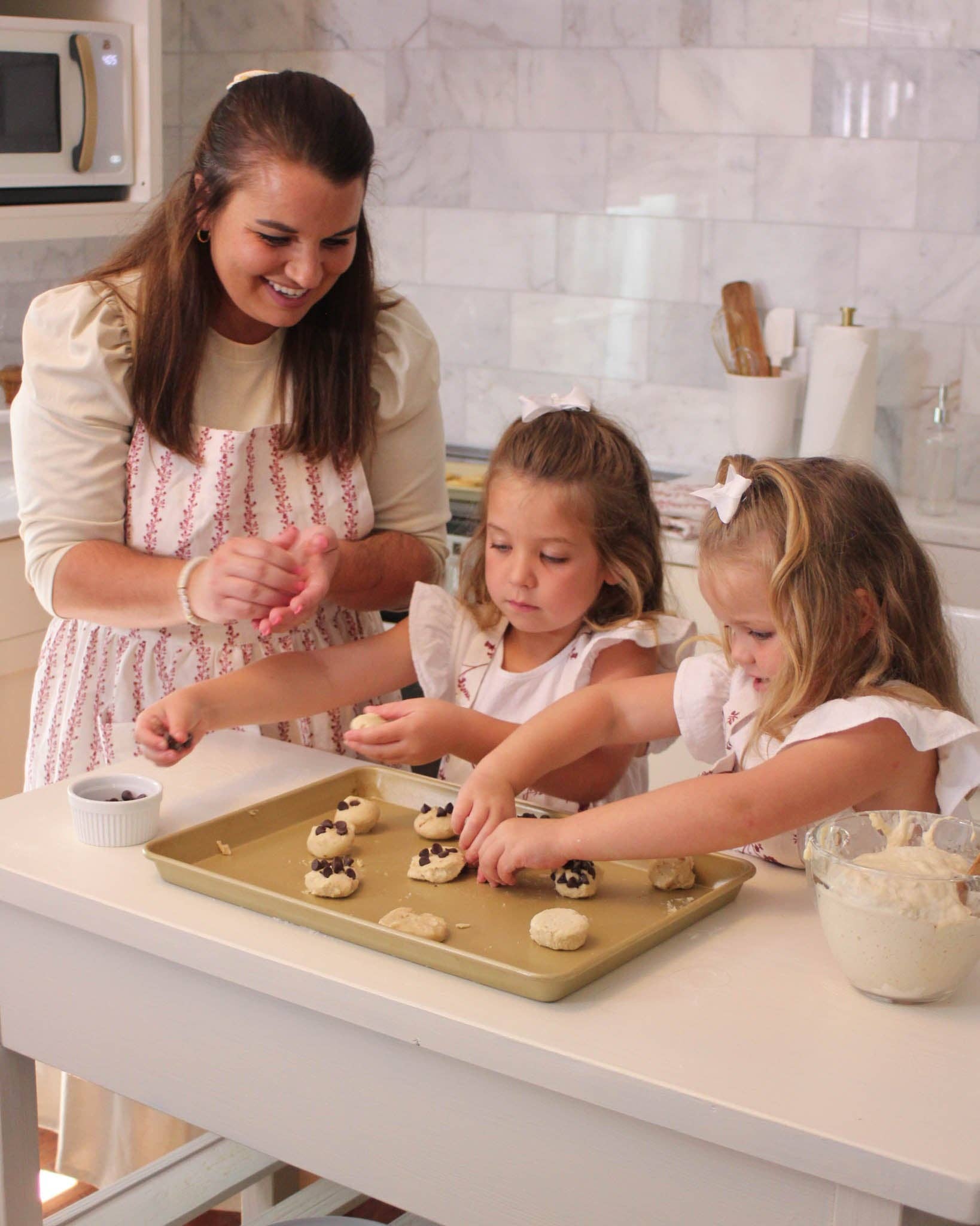 Begonia Stripe Floral Apron Ruby Apron Willamere