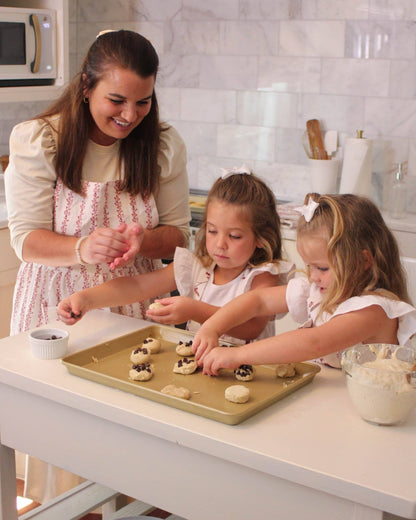 Begonia Stripe Floral Apron Ruby Apron Willamere