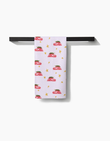 Christmas Bug Tea Towel Linens and placemats Geometry