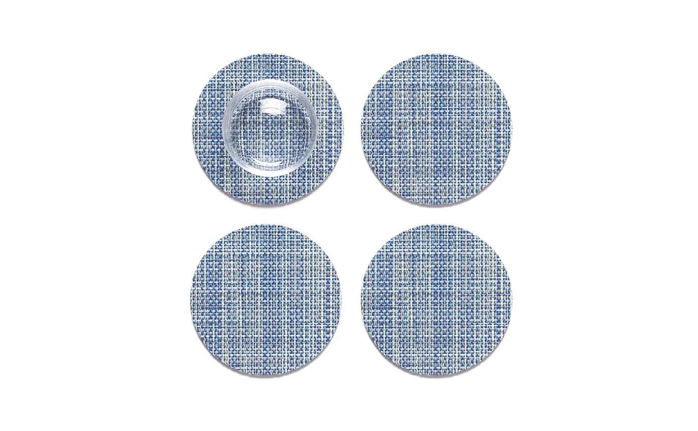 Chilewich Mini Basketweave Coasters - Pack of 4 Coasters Chilewich