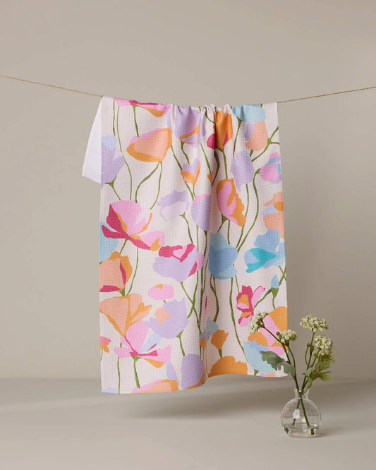 Sunlit Garden Tea Towel Geometry