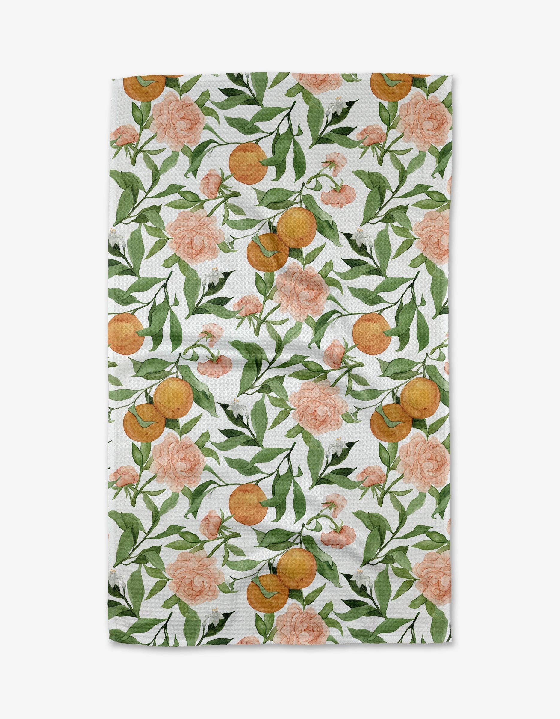 A Peony For Your Thoughts Tea Towel Linens and placemats Geometry