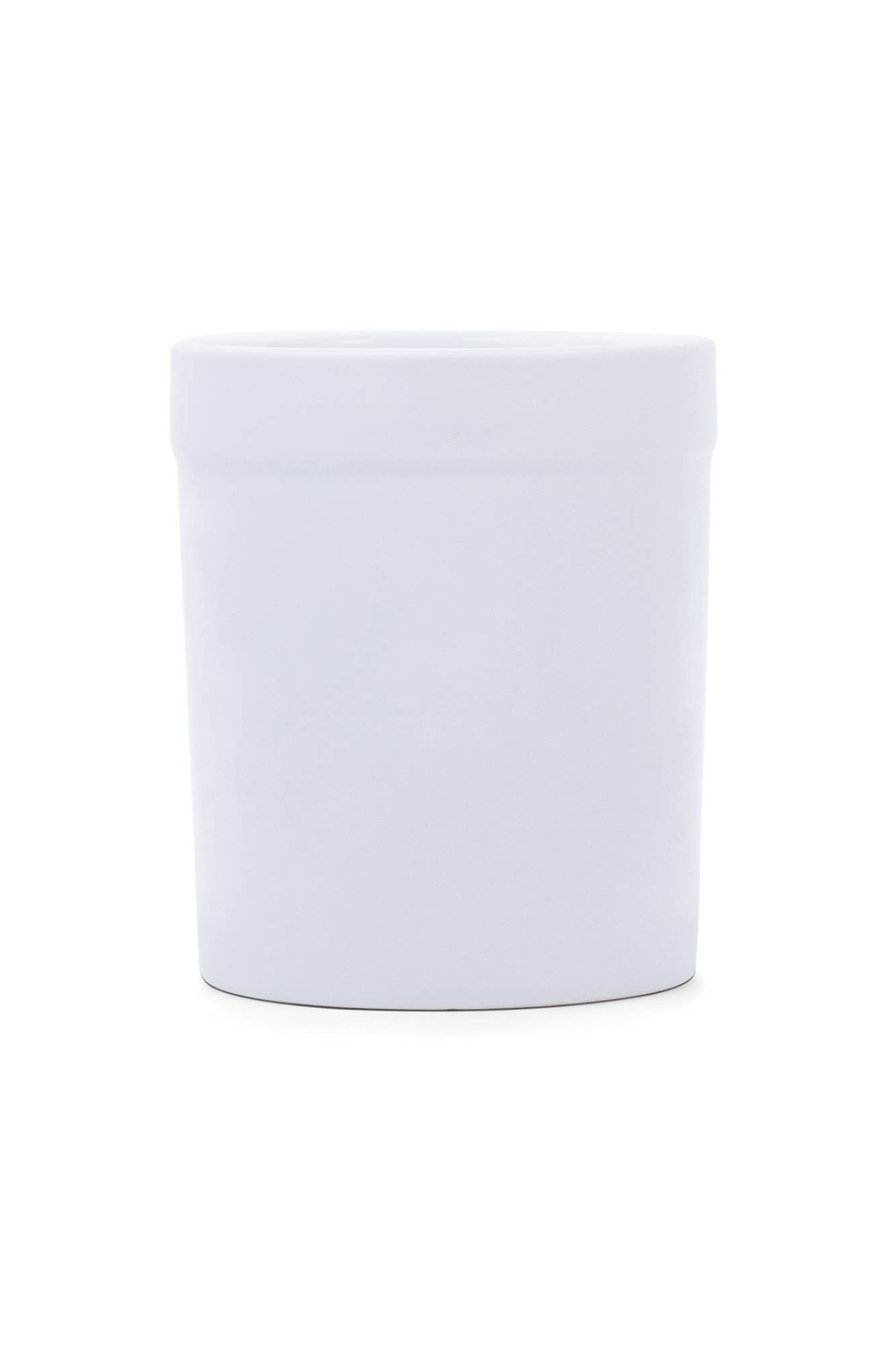 Stoneware Utensil Holder, White Kitchen Tools Fox Run Brands
