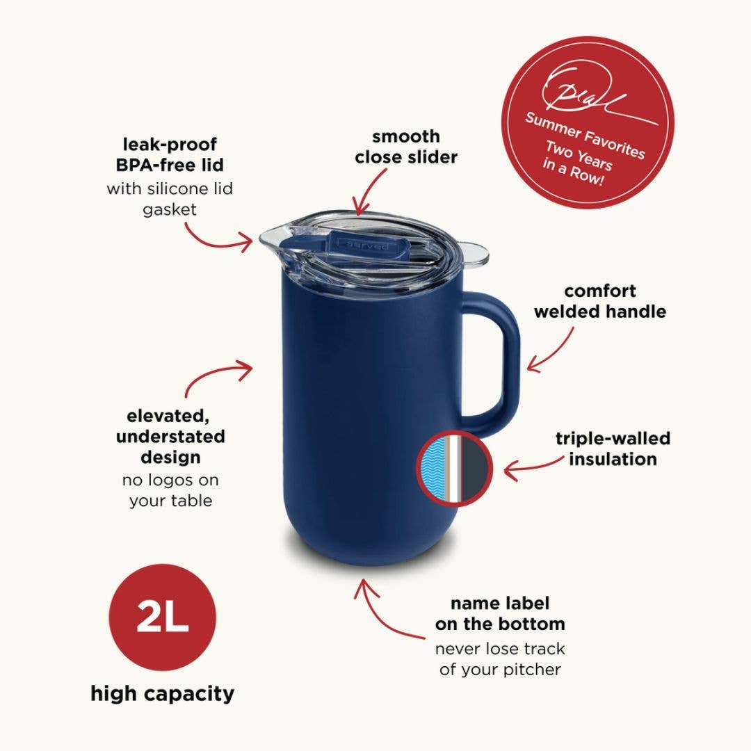 Vacuum-Insulated 2-Liter Pitcher (Limited Edition) in Americana 250 served
