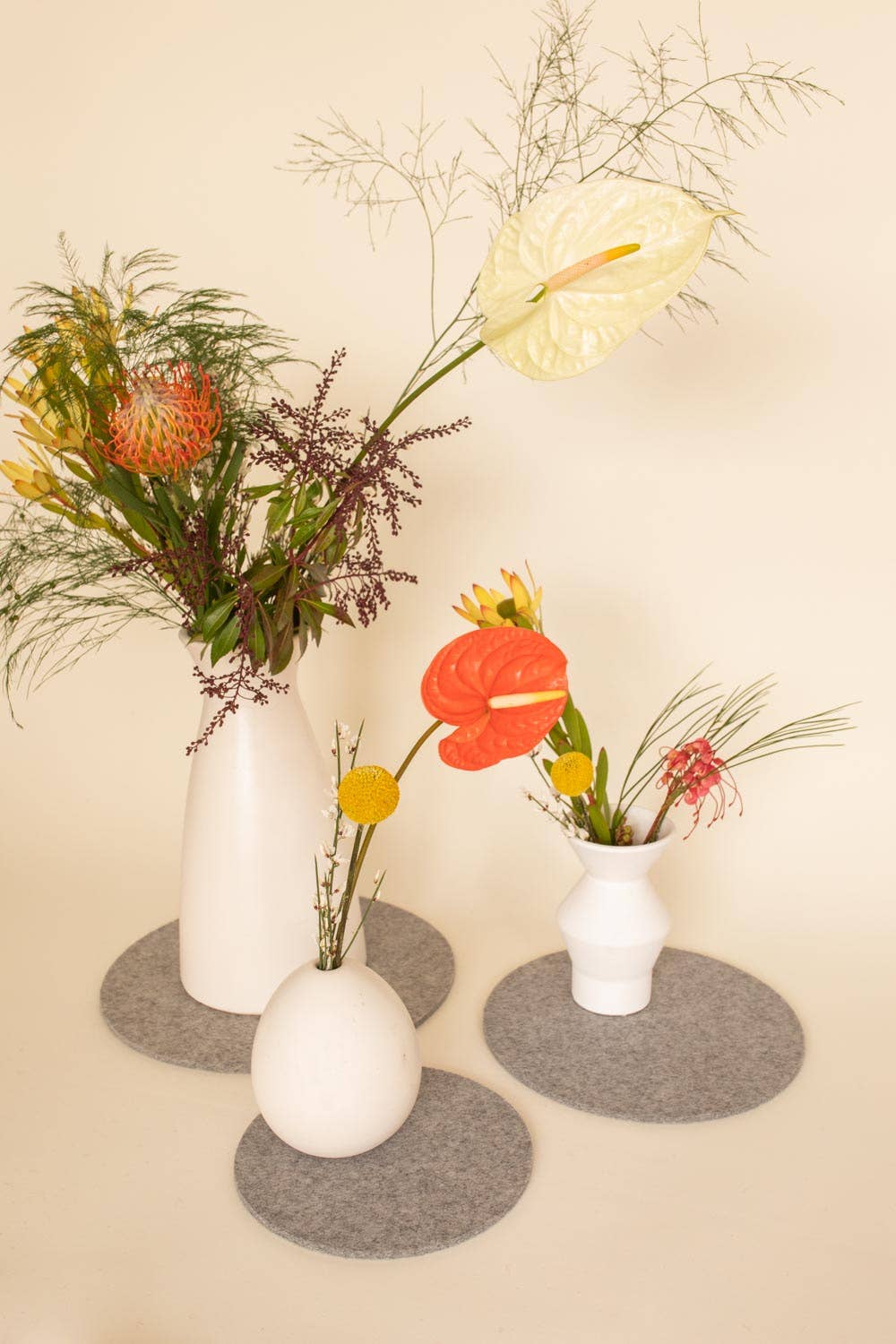 Round Merino Wool Felt Trivet 8": Granite Kitchen Tools Graf Lantz