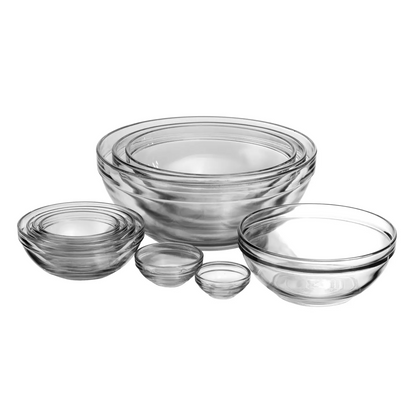 Glass Nesting Bowl Set (10-Piece)