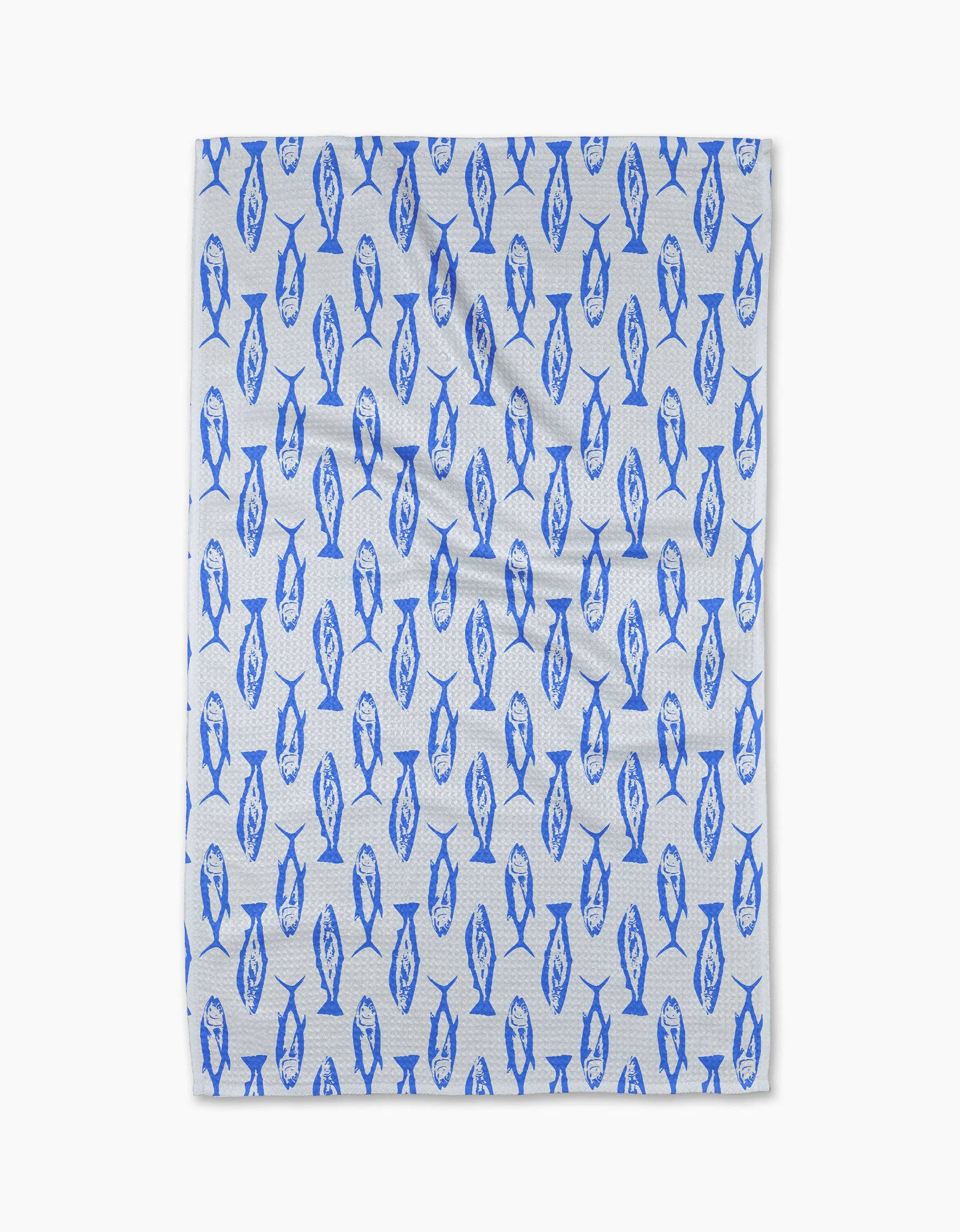 Coastal Catch Tea Towel Linens and placemats Geometry