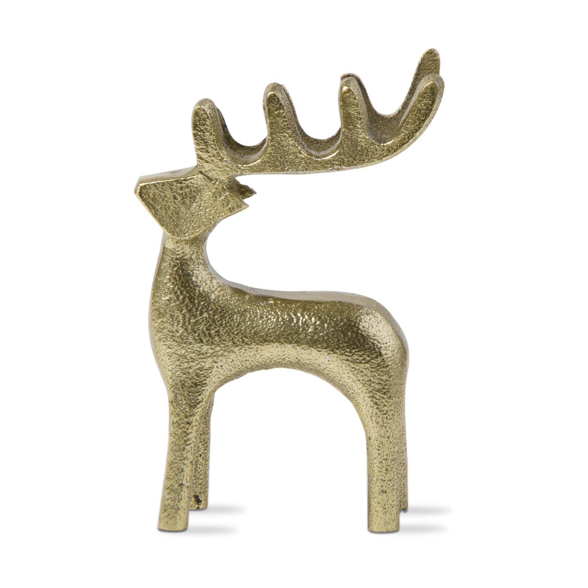 Reindeer Silhouette Small Figurine - Gold Holiday TAG